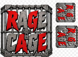 Rage Cage left chest and full back design