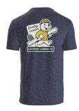 Quality Lumber Navy Beaver Tee
